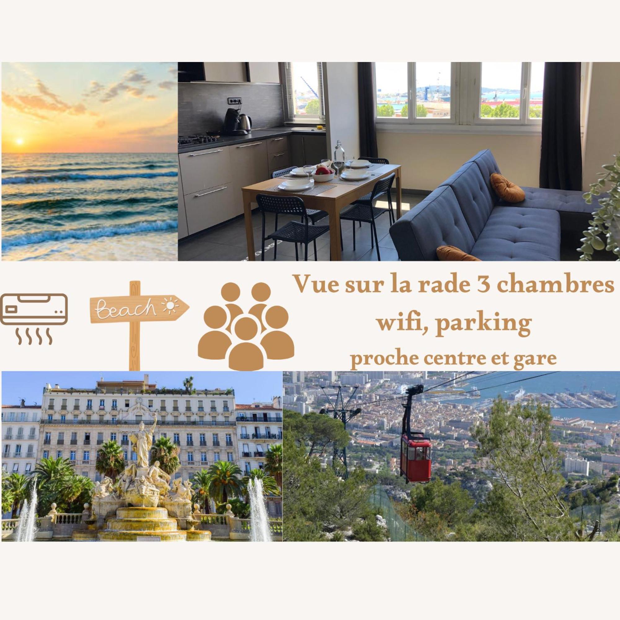 Tout Confort Toulon Centre Appartement 3 Chambres, Vue Sur La Rade Eksteriør bilde